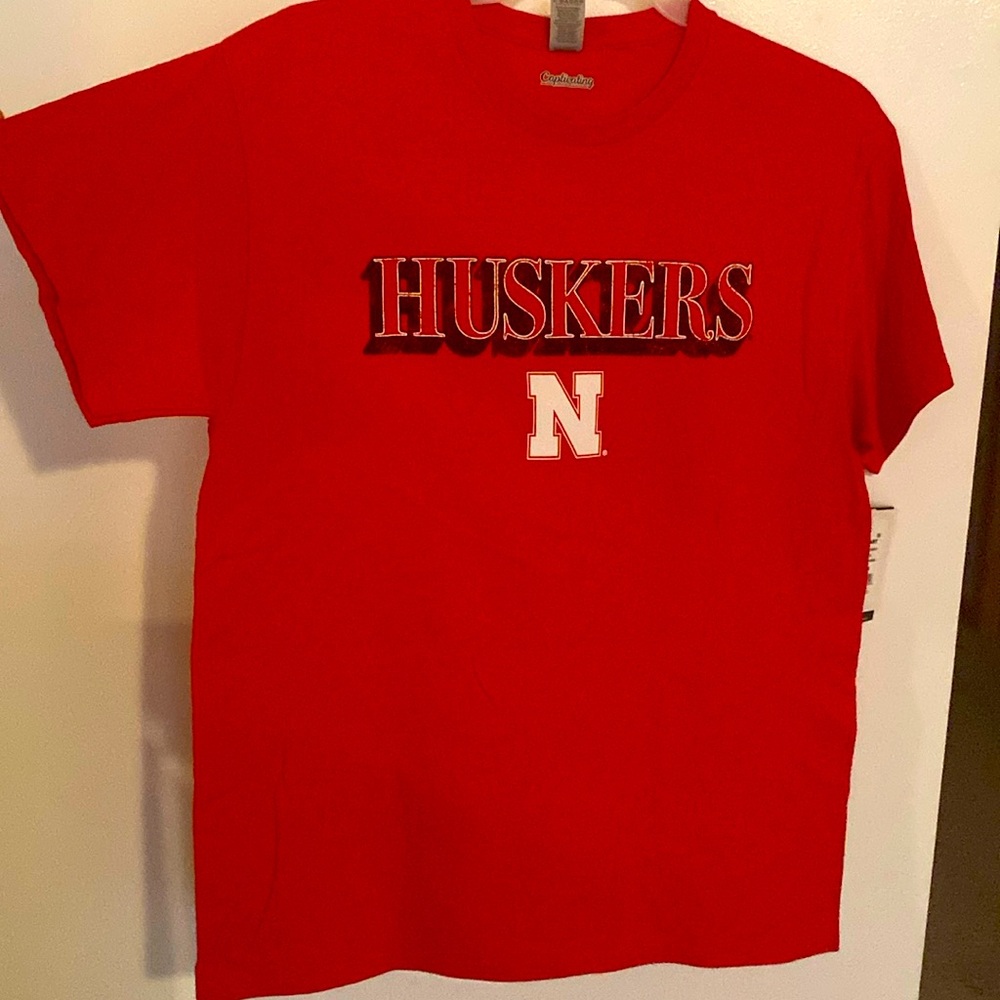 Nebraska Huskers short sleeved shirt.